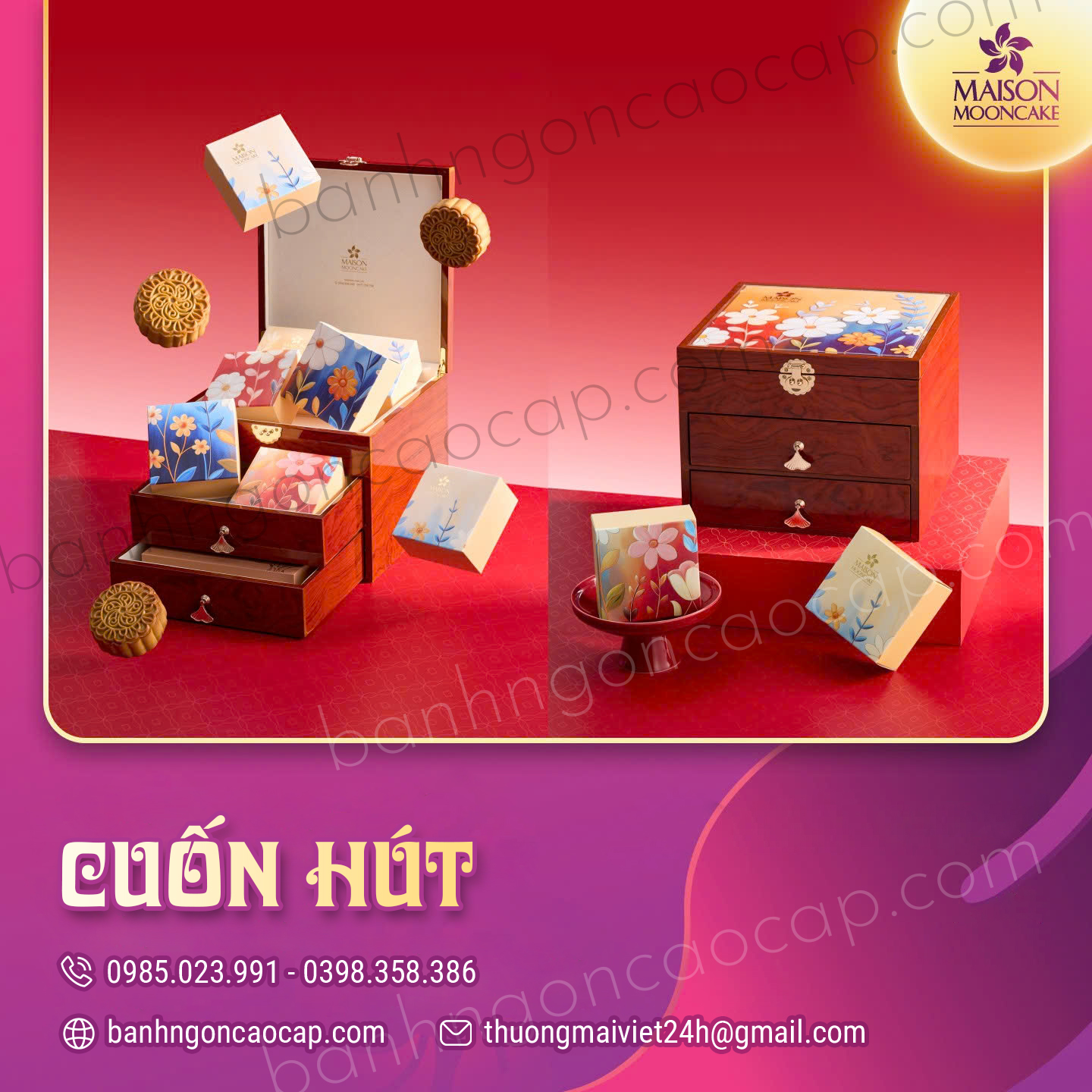 Bánh Trung Thu Maison Hộp Cuốn Hút