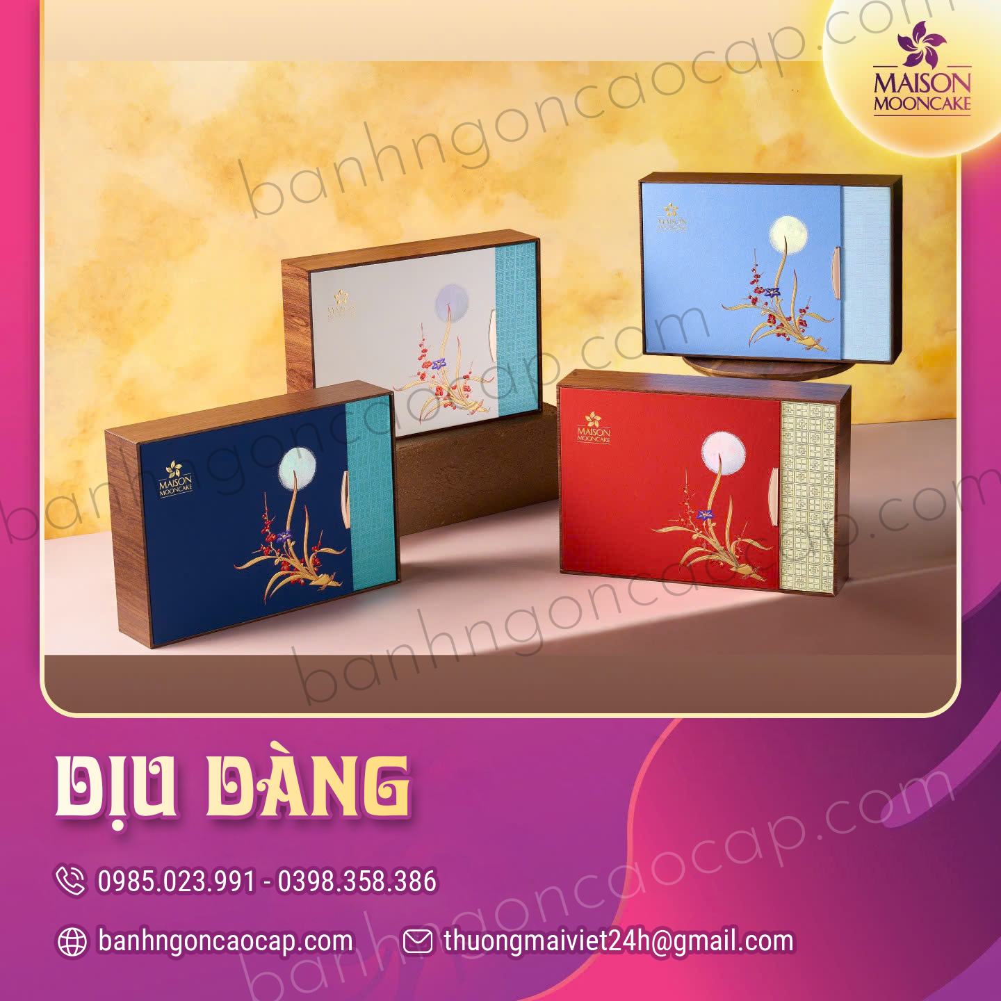 Bánh Trung Thu Maison Hộp Dịu Dàng