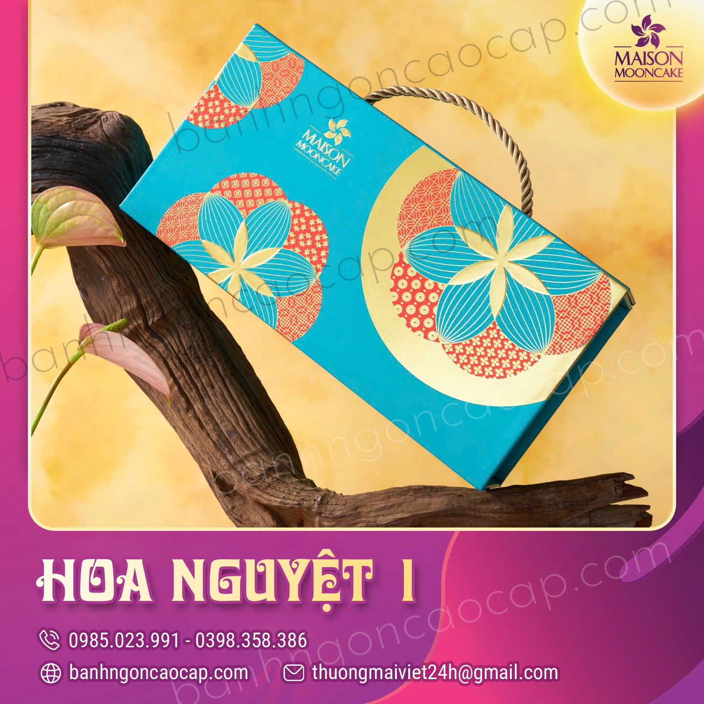 Bánh Trung Thu Maison Hộp Hoa Nguyệt 1
