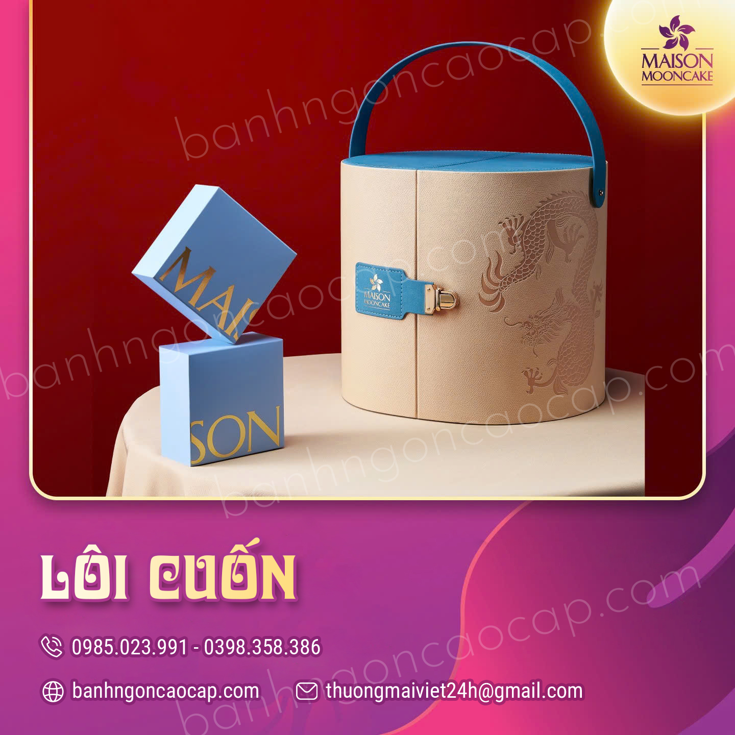 Bánh Trung Thu Maison Hộp Lôi Cuốn