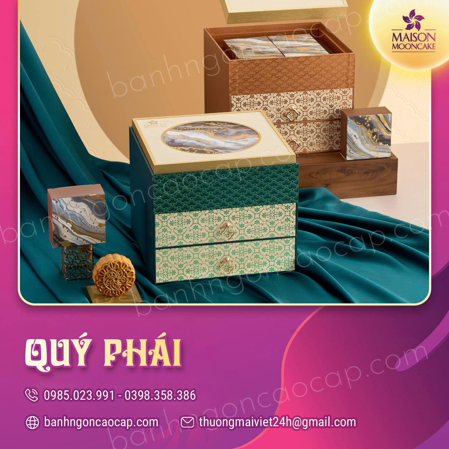 Bánh Trung Thu Maison Hộp Qúy Phái