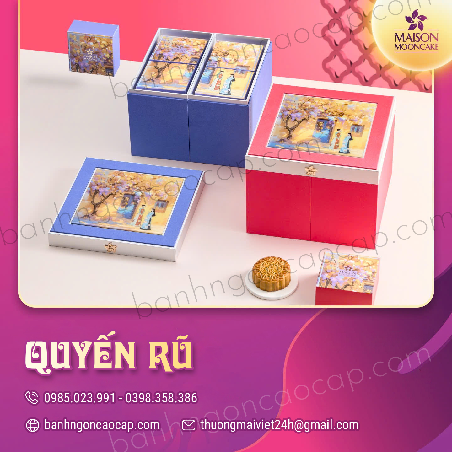 Bánh Trung Thu Maison Hộp Quyến Rũ