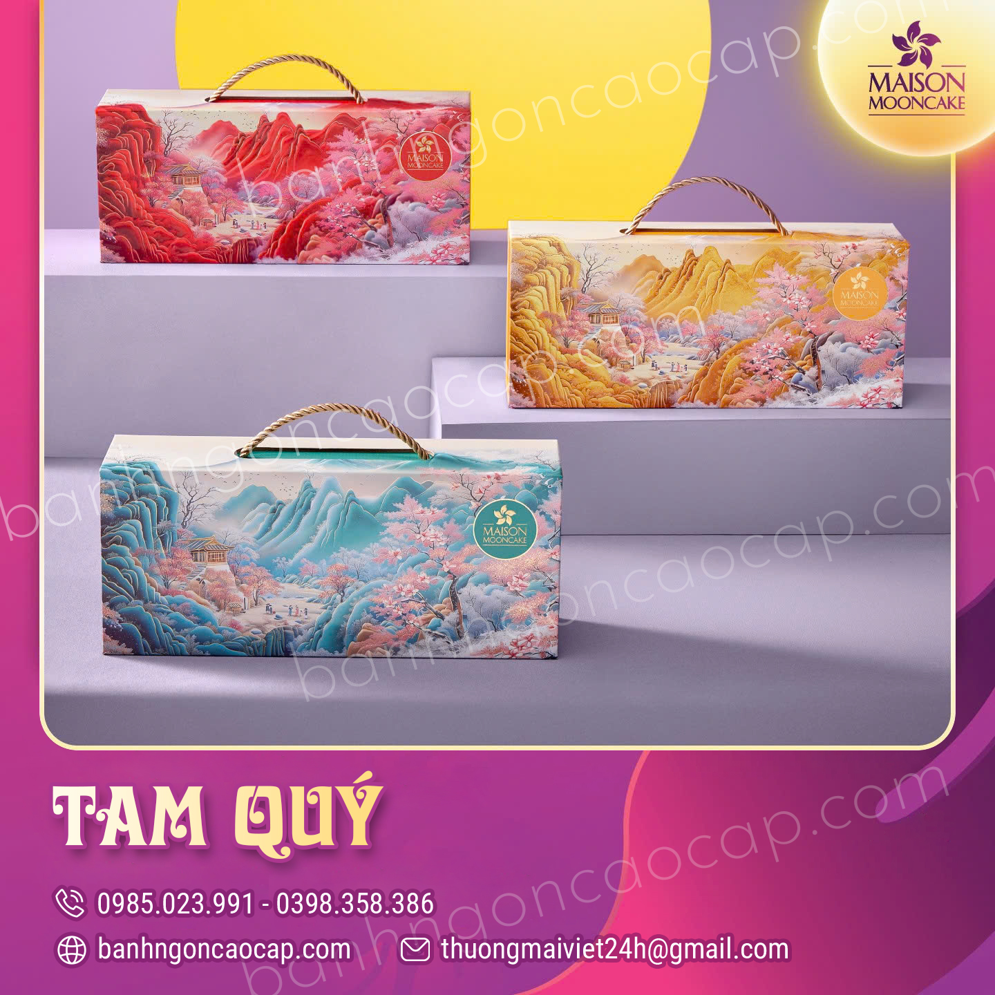 Bánh Trung Thu Maison Hộp Tam Qúy