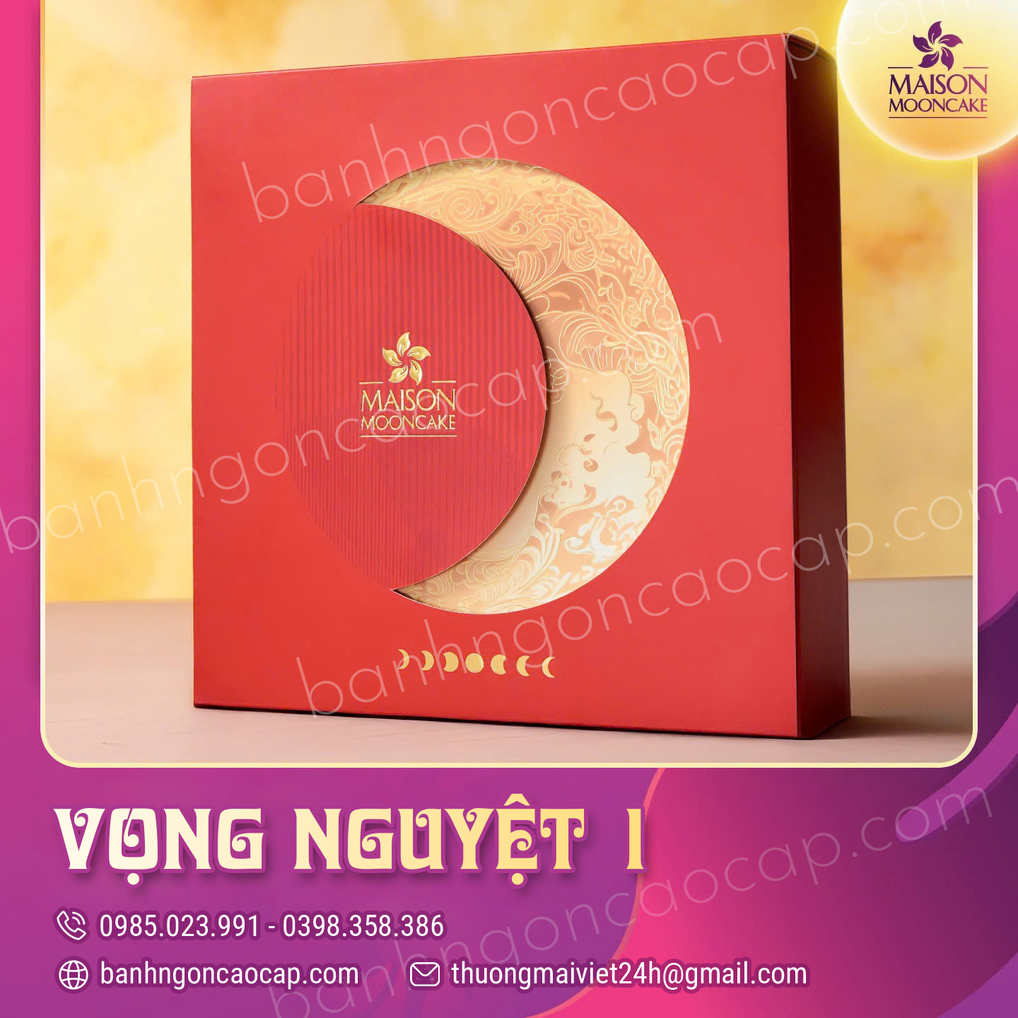 Bánh Trung Thu Maison Hộp Vọng Nguyệt 1
