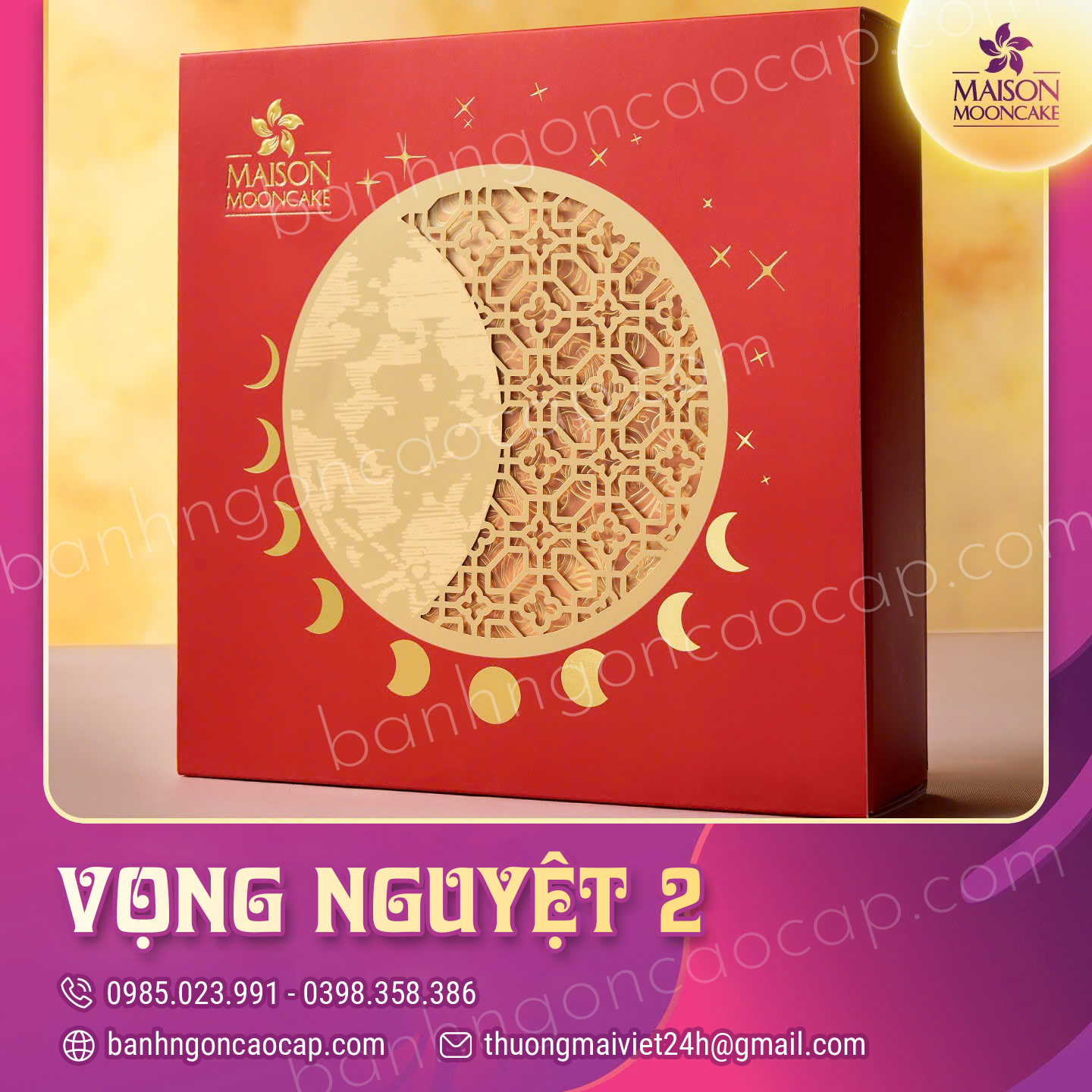 Bánh Trung Thu Maison Hộp Vọng Nguyệt 2