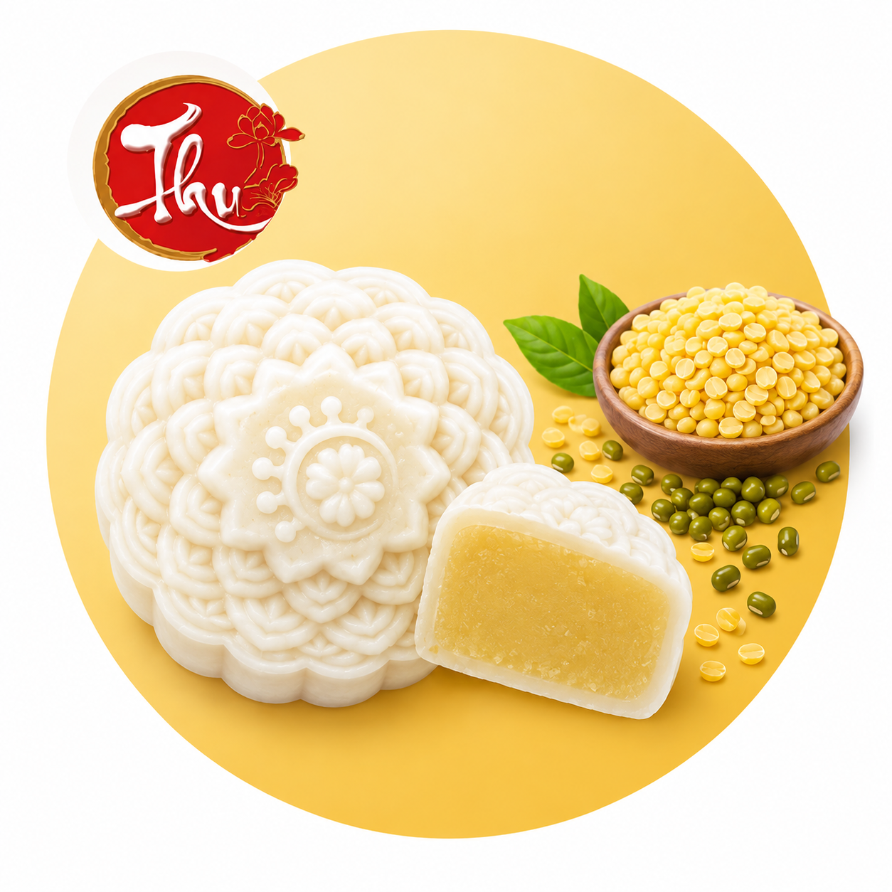Bánh Dẻo Đậu Xanh 0 Trứng (150gr) - Bánh Trung Thu Kinh Đô