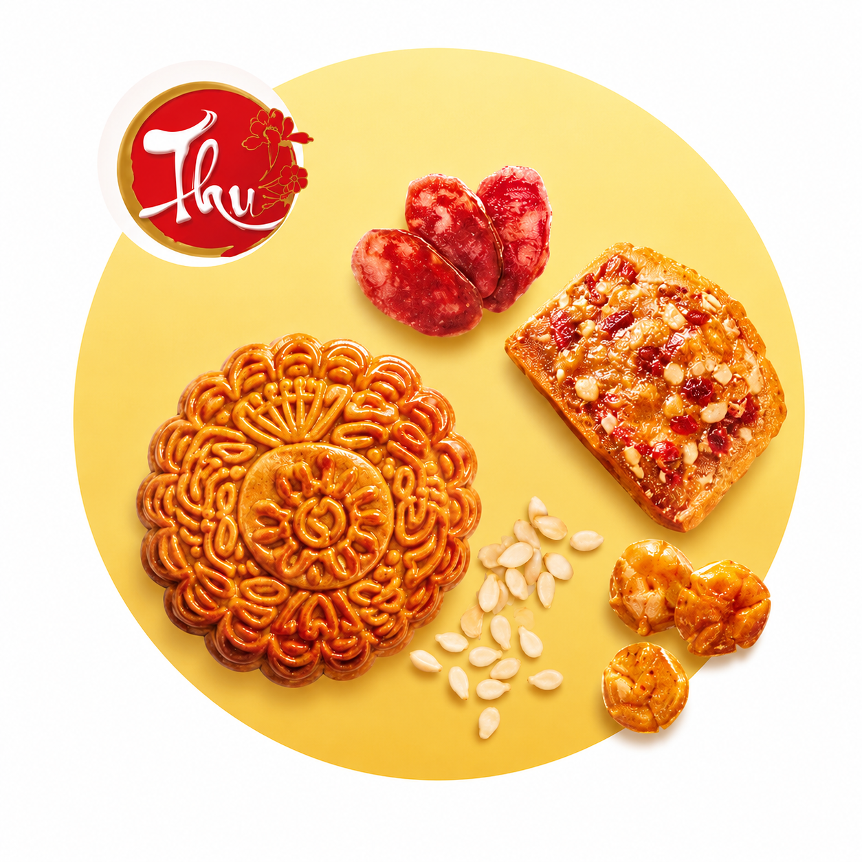 4S_Thập Cẩm Lạp Xưởng (130gr)_Bánh Trung Thu Kinh Đô